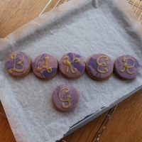 Marble Monogram Cookies